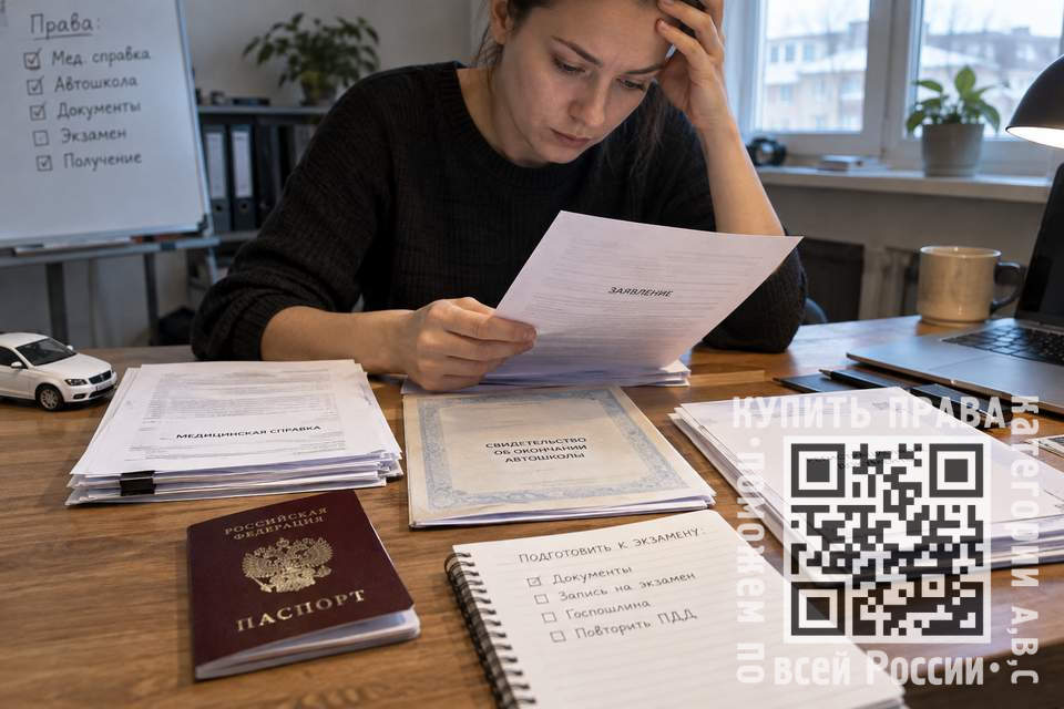 водительское удостоверение помощь в получении